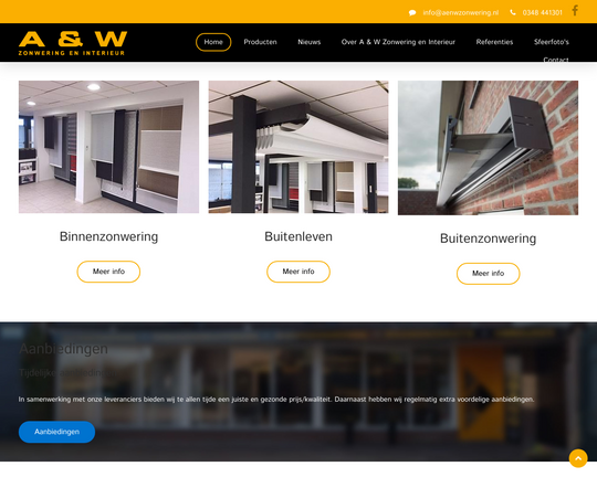 A en W Zonwering Logo