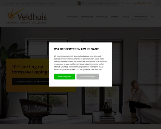 Veldhuis Zonwering Logo