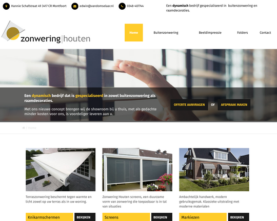 Zonwering Houten Logo
