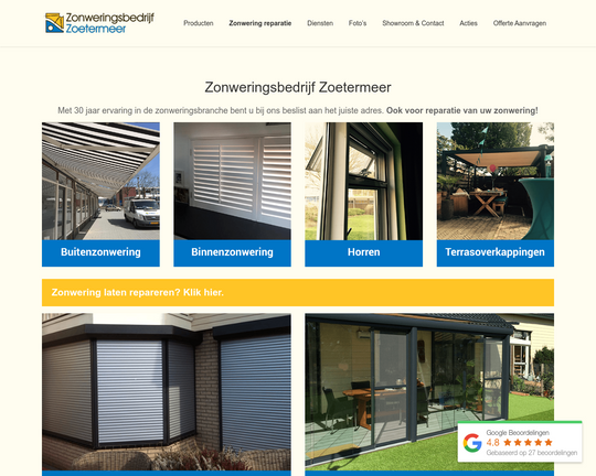 Zonweringsbedrijf Zoetermeer  Logo